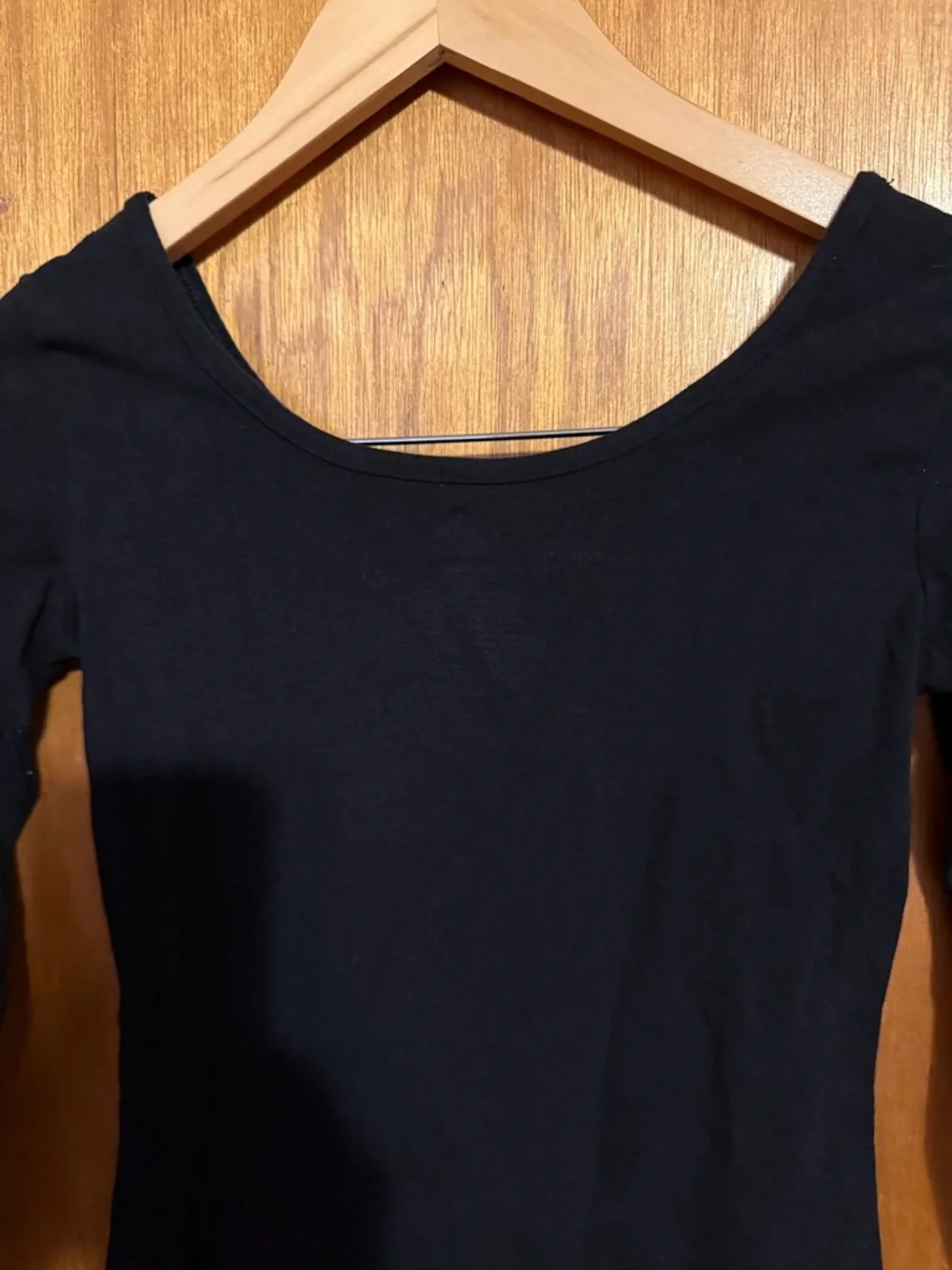 •DANSKIN•BLACK LONG SLEEVE LEOTARD SIZE XL (14-16) EUC